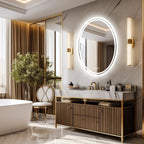 Frameless Anti-Fog Dimmable Touch LED Vanity Mirror (Hardwired)