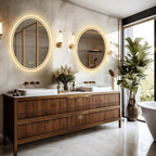 Frameless Anti-Fog Dimmable Touch LED Vanity Mirror (Hardwired)