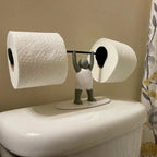Freestanding 3D Weightlifter Toilet Paper Holder