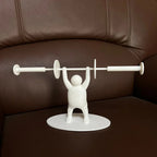 Freestanding 3D Weightlifter Toilet Paper Holder