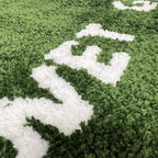 Grass-Inspired Plush Polyester Floor Mat (Non-Slip Backing)
