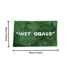Grass-Inspired Plush Polyester Floor Mat (Non-Slip Backing)