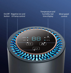 H13 HEPA, UV & Negative Ion Portable Air Purifier