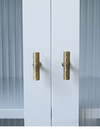 Hand-Hammered Solid Brass Cabinet & Drawer Handle
