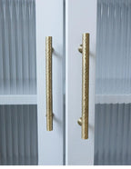 Hand-Hammered Solid Brass Cabinet & Drawer Handle