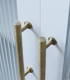 Hand-Hammered Solid Brass Cabinet & Drawer Handle