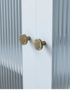 Hand-Hammered Solid Brass Cabinet & Drawer Handle