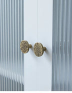 Hand-Hammered Solid Brass Cabinet & Drawer Handle