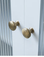 Hand-Hammered Solid Brass Cabinet & Drawer Handle