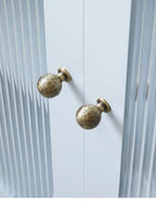 Hand-Hammered Solid Brass Cabinet & Drawer Handle