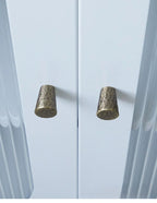 Hand-Hammered Solid Brass Cabinet & Drawer Handle