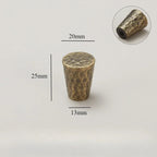 Hand-Hammered Solid Brass Cabinet & Drawer Handle