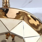 Hand-Painted Ceramic Vessel Sink Set (Gold-Plated Faucet & Pop-Up Drain)