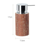 Handcrafted Natural Red Travertine Bathroom Accessories Set (4-Piece)