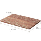 Handcrafted Natural Red Travertine Bathroom Accessories Set (4-Piece)
