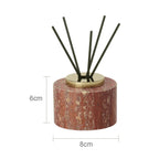 Handcrafted Natural Red Travertine Bathroom Accessories Set (4-Piece)