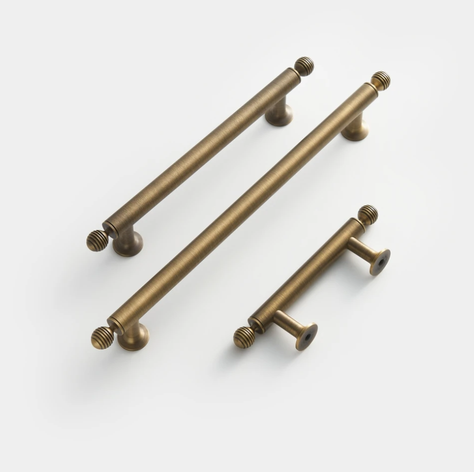 Handcrafted Solid Brass Cabinet Pull (Antique Finish, Customizable)