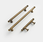 Handcrafted Solid Brass Cabinet Pull (Antique Finish, Customizable)