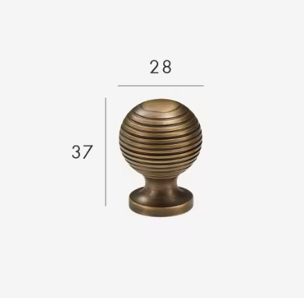 Handcrafted Solid Brass Cabinet Pull (Antique Finish, Customizable)