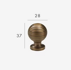 Handcrafted Solid Brass Cabinet Pull (Antique Finish, Customizable)