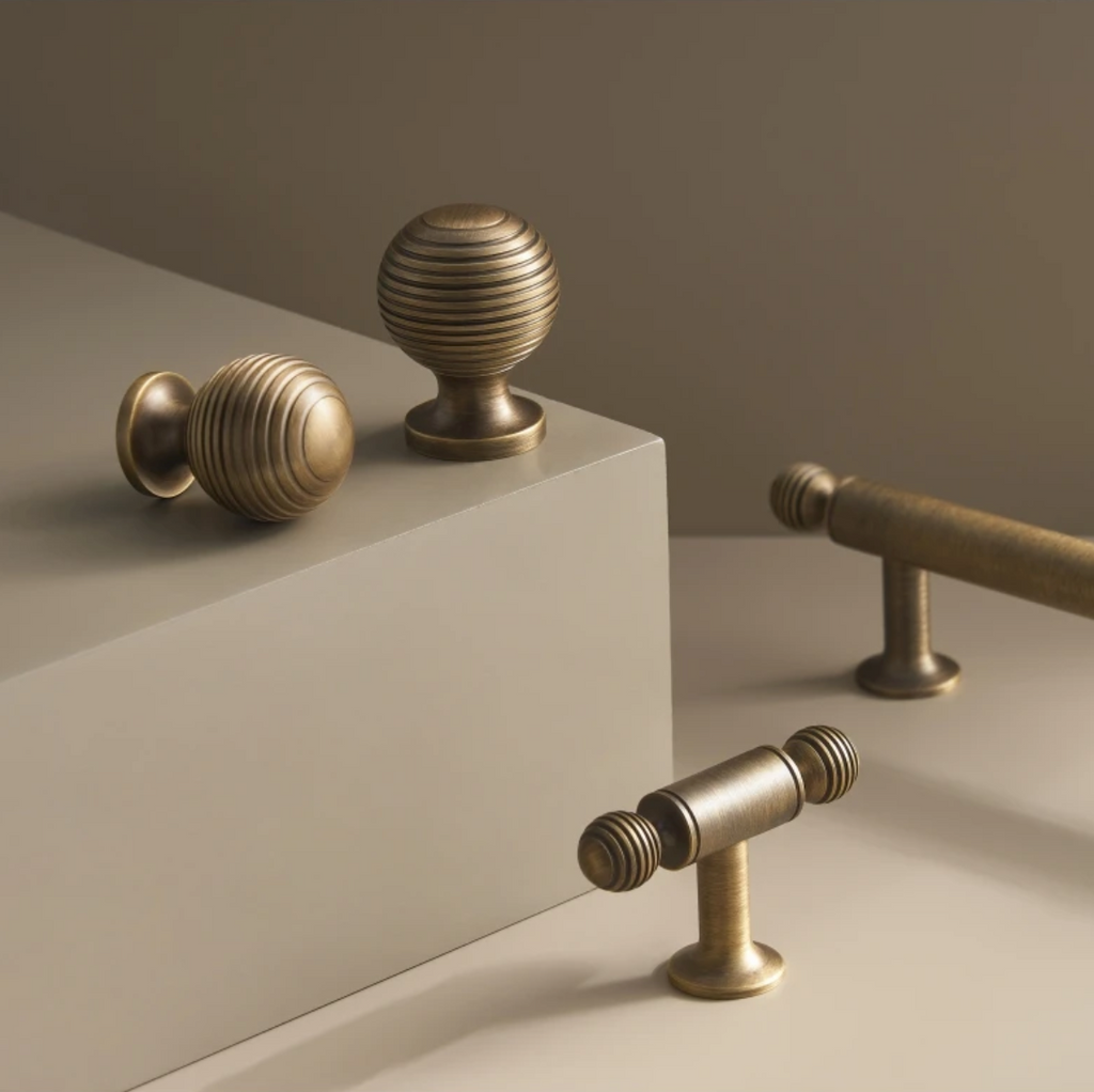 Handcrafted Solid Brass Cabinet Pull (Antique Finish, Customizable)