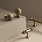 Handcrafted Solid Brass Cabinet Pull (Antique Finish, Customizable)