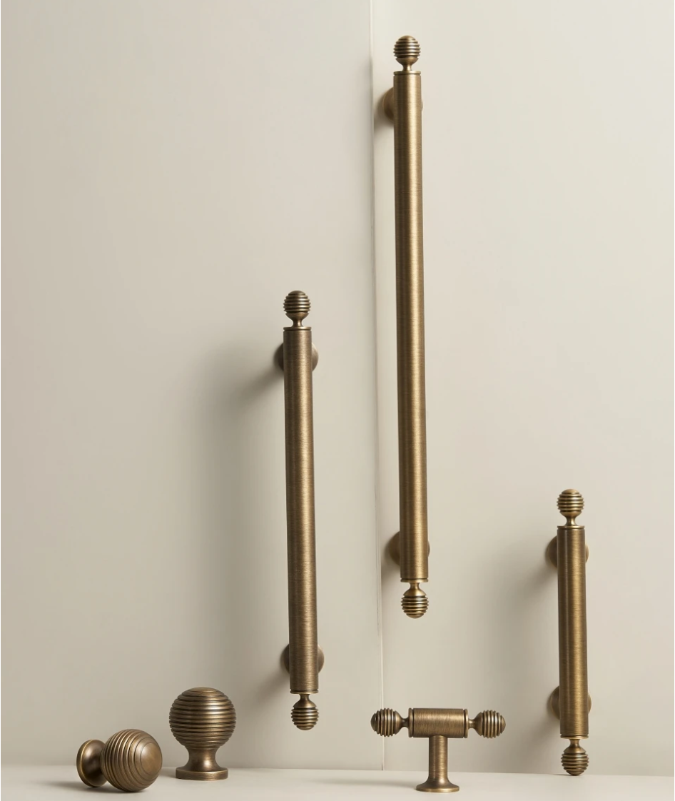 Handcrafted Solid Brass Cabinet Pull (Antique Finish, Customizable)
