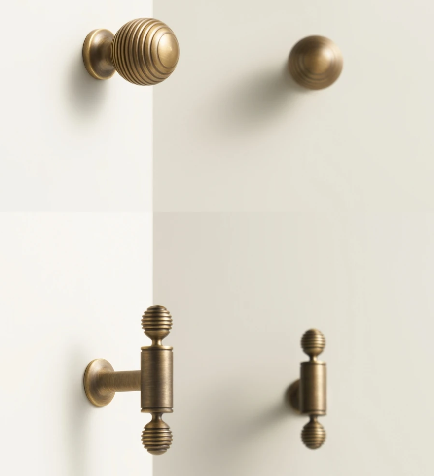 Handcrafted Solid Brass Cabinet Pull (Antique Finish, Customizable)