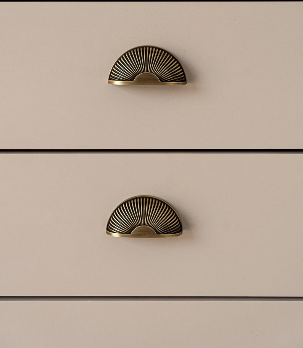 Handcrafted Solid Brass Cabinet Pull (Antique Finish, Customizable)