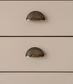 Handcrafted Solid Brass Cabinet Pull (Antique Finish, Customizable)