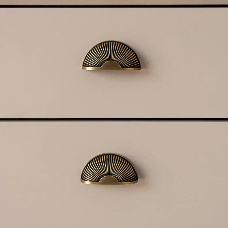 Handcrafted Solid Brass Cabinet Pull (Antique Finish, Customizable)
