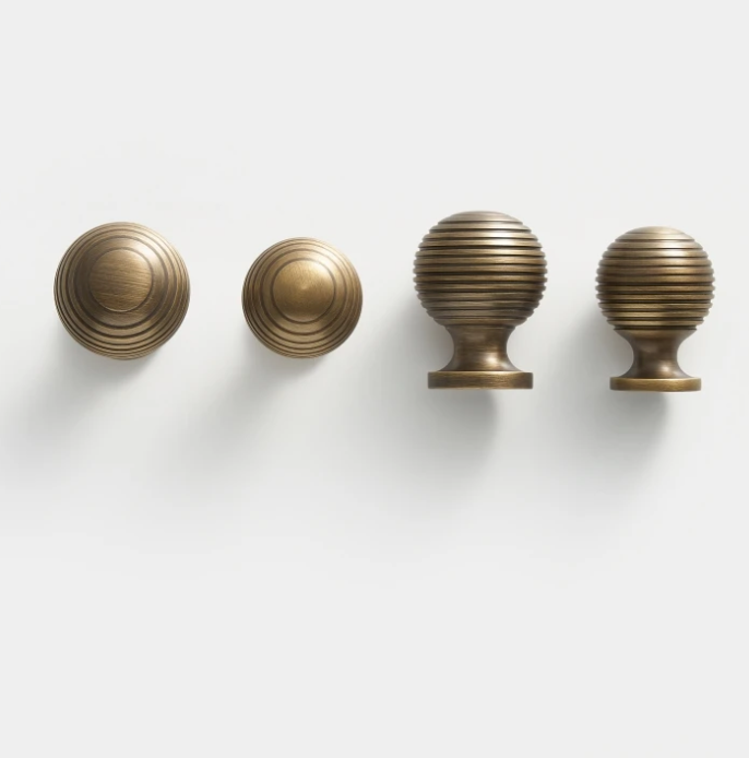 Handcrafted Solid Brass Cabinet Pull (Antique Finish, Customizable)