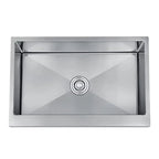 Handcrafted Stainless Steel Square Kitchen Sink (Topmount or Undermount)
