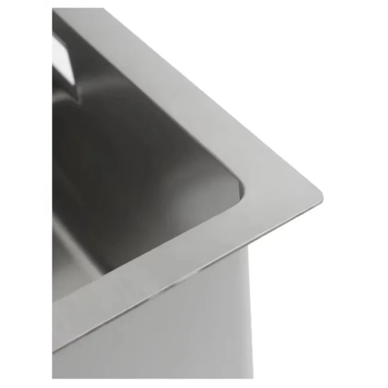 Handcrafted Stainless Steel Square Kitchen Sink (Topmount or Undermount)