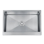 Handcrafted Stainless Steel Square Kitchen Sink (Topmount or Undermount)