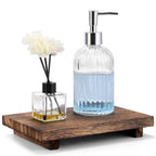 Handcrafted Water-Resistant Wood Tray Stand