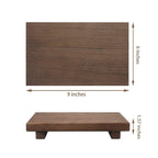Handcrafted Water-Resistant Wood Tray Stand