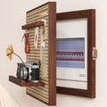 Handwoven Rattan Adhesive-Back Circuit Breaker Cover