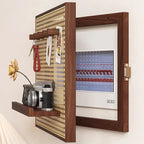 Handwoven Rattan Adhesive-Back Circuit Breaker Cover