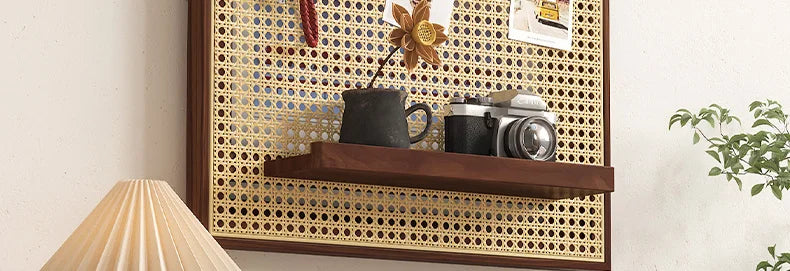 Handwoven Rattan Adhesive-Back Circuit Breaker Cover