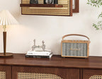 Handwoven Rattan Adhesive-Back Circuit Breaker Cover