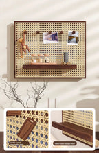 Handwoven Rattan Adhesive-Back Circuit Breaker Cover