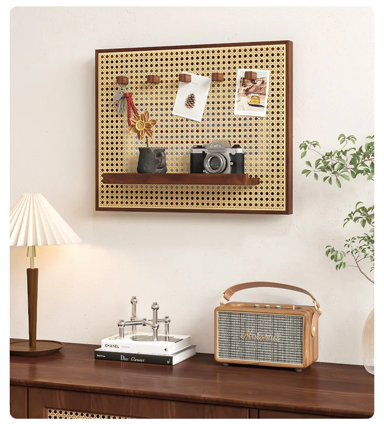 Handwoven Rattan Adhesive-Back Circuit Breaker Cover