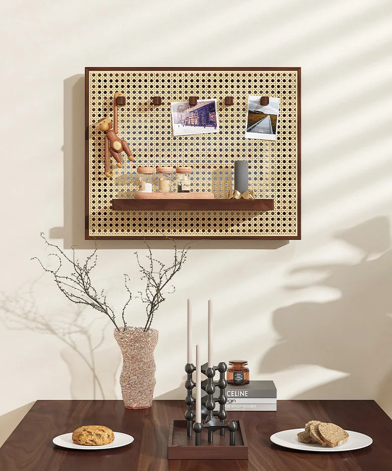 Handwoven Rattan Adhesive-Back Circuit Breaker Cover