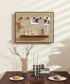 Handwoven Rattan Adhesive-Back Circuit Breaker Cover