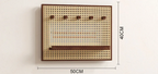 Handwoven Rattan Adhesive-Back Circuit Breaker Cover