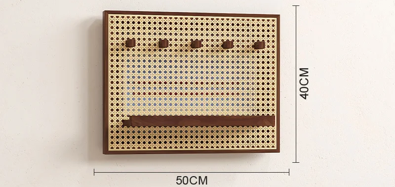 Handwoven Rattan Adhesive-Back Circuit Breaker Cover