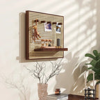 Handwoven Rattan Adhesive-Back Circuit Breaker Cover