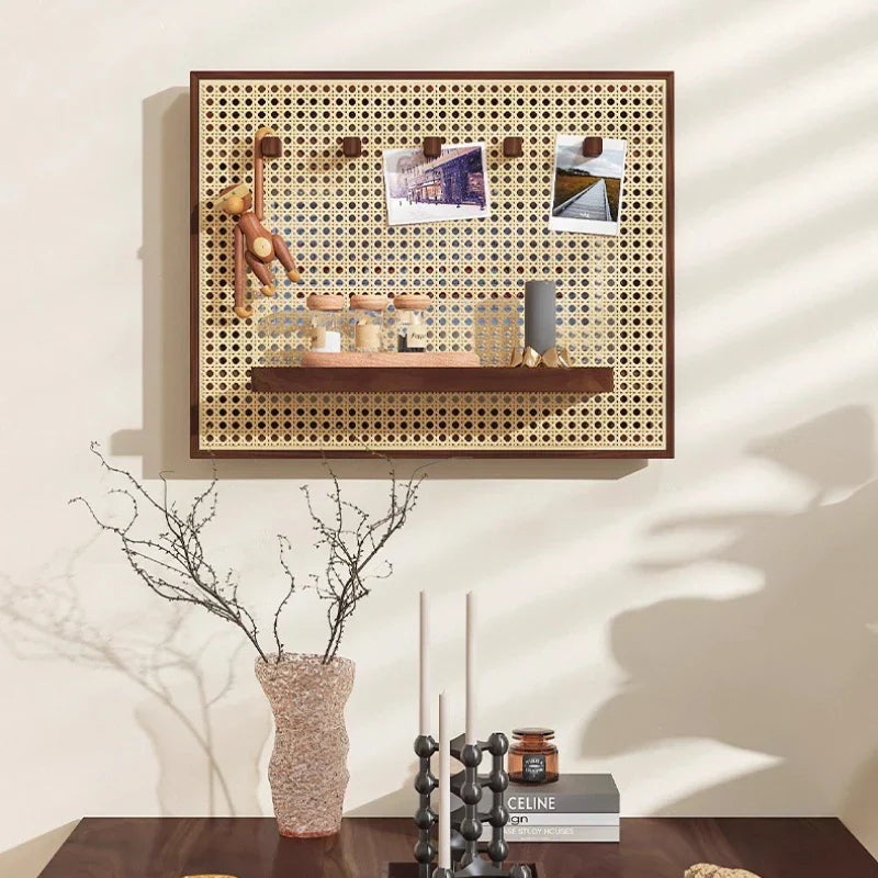 Handwoven Rattan Adhesive-Back Circuit Breaker Cover