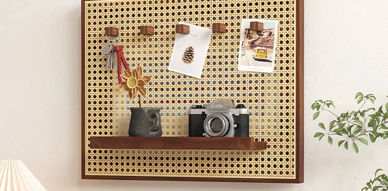 Handwoven Rattan Adhesive-Back Circuit Breaker Cover